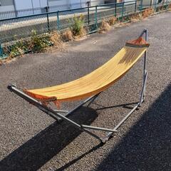 折りたたみハンモック　キャンプに最高ですよ。の画像