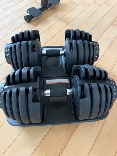 可変ダンベル 最大24kg 15段階調整