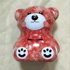 ブリキの貯金箱　くま　缶　ベアー