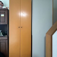 無印良品 洋服タンス 扉付き キャメル 2個セット 中古