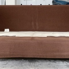 無印良品 ブラウンソファー カバー取り外し可能の画像