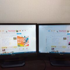 バッファロー　PCモニター　19インチ　2台セットの画像