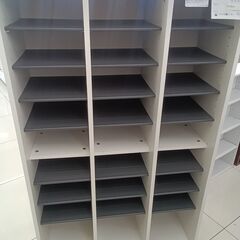 ★ジモティ割あり★  シューズボックス ホワイト H135×D3...