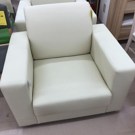 Wa1576   一人掛けソファー     ホワイト