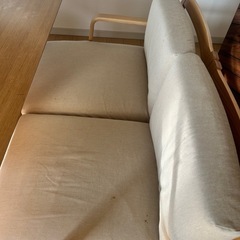 無印良品　ダイニングテーブル/ソファセットの画像