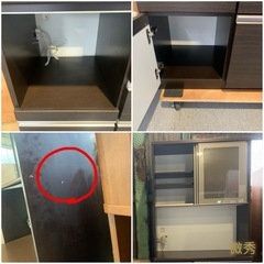✨松田✨食器棚　茶色の画像