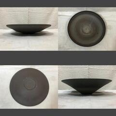 花器 3点 水盤 花瓶 フラワーベース 花道具 華道具 生花 花入 鉢 陶器製 ※始めに紹介文を御覧下さいませ🙇 ご連絡頂いた時点で紹介文を御覧に頂けたとさせて頂きますのでご理解の程宜しくお願い致します。の画像
