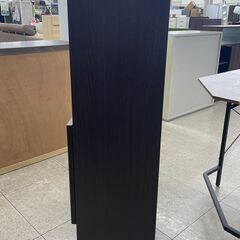 ★ジモティ割あり★  ライティングデスク 茶 H119.2×D～68.5×W80 クリーニング済み TJ10371の画像