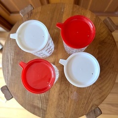 昭和レトロな醤油差し調味料入れキッチン食器の画像