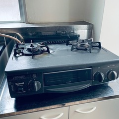 2口ガスコンロ Rinnai CH-70BL