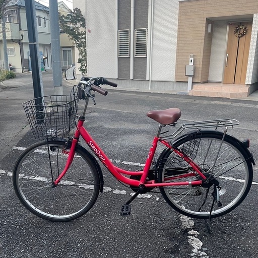 自転車　27インチ　6段ギア　点検済、安心して乗れます