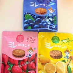 ミレーサンド  3種  ブルーベリー  いちご  レモン