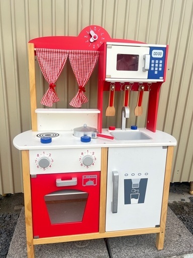 木製マイフ アーストおままごとキッチンカウンター キッチンセット