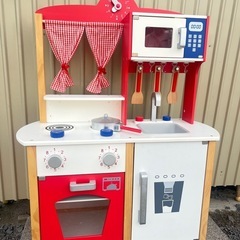 木製マイフ アーストおままごとキッチンカウンター キッチンセット