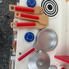 木製マイフ アーストおままごとキッチンカウンター キッチンセットの画像