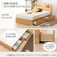 ニトリの収納付きクィーンベッドフレーム