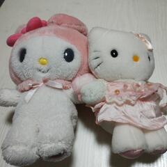 ぬいぐるみ　マイメロディ　キティ