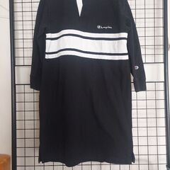 Champion チャンピオン ポロワンピース　黒の画像