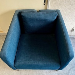 IKEA 1人がけソファ　ブルー