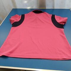 JUIC卓球ユニフォーム 花柄プリント ポロシャツ XL ピンクの画像