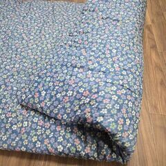 青敷き布団 和布団 昭和レトロ マットレス 寝具 綿わた シングル せんべい布団の画像