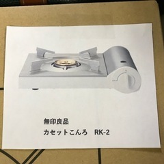 カセットこんろ　無印良品(写真右）の画像