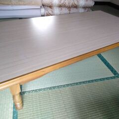 昭和レトロな長卓　長さ150cm幅77cm高さ32cm