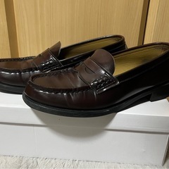 【受渡者様決定】中古/HARUTAローファー茶色・24.5cm(EEE)の画像