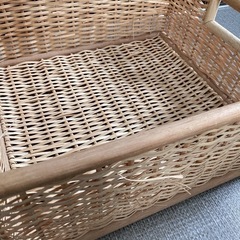 【無印良品】　重なるブリ材角型バスケット・中の画像