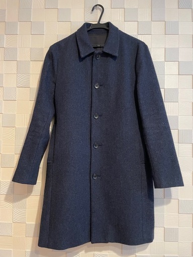 【STUDIOUS】　ステンカラーコート　ネイビー