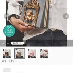 ブルー レトロ天使ハンドバッグ レディース の画像