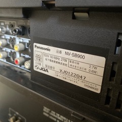 Panasonicビデオデッキ　NV-SB900の画像