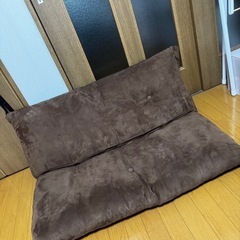 ソファ　2人掛け　ブラウン　ふっくら　　　