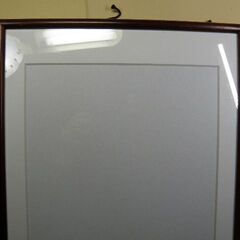  木製額縁 マット付 ガラス入 中古品 サイズ30.5x39.5cm G 取りに来ていただける方・受け渡し日時自由           の画像