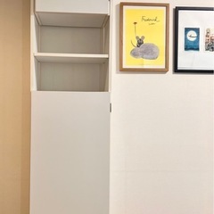 受渡先決まりました
【あげます】扉付き本棚　ディノスの画像