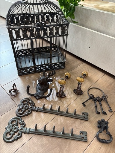 【アイアン小物9点セット】アイアン金具　バードゲージ
