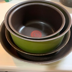 T-fal フライパン　4点セット　ガス対応の画像