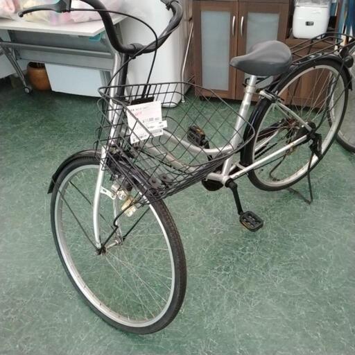 自転車 黒×シルバー 26インチ ※現状販売となります TJ9238