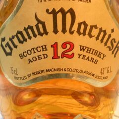   【出品中お酒全品１０％OFF】  GRAND MACNISH Scotch Whisky 12年 グランドマクニッシュ 未開封品 ウイスキー スコッチ 750ml 43度 の画像
