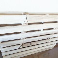 国産　布団干し機能付き　すのこベッド　セミダブルの画像