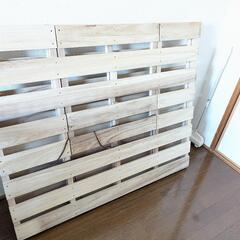 国産　布団干し機能付き　すのこベッド　セミダブルの画像