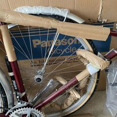 希少 保管品 未組立て レトロ Panasonic TOUR VIATORE CT B-PVC 自転車 26インチ 21段シフト パナソニック ランドナー 現状品 札幌市の画像