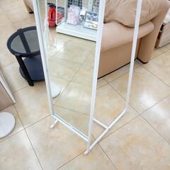 ★ジモティ割あり★  ミラー 白 H163×D55×W50 クリーニング済み OJ7298の画像