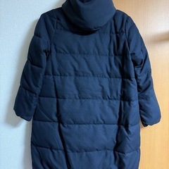 アース ミュージックアンドエコロジー 中綿ダウン風コート ネイビー Lサイズの画像