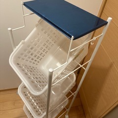 商談中 ランドリーワゴン3段 の画像