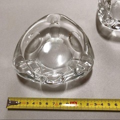 ガラス製小物入れ　アシュトレイ3個セットの画像