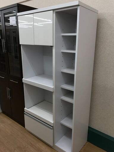 ★ジモティ割あり★食器棚 ホワイト   H179×W90×D42   クリーニング済み KJ7489