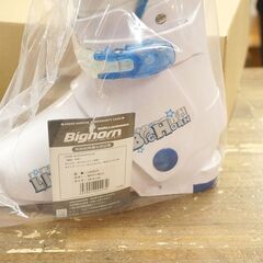 北大前! 札幌 引取 Bighorn ビッグホーン 子供用スキーブーツ LIVELY ホワイト×ブルー 18cm アウトソール241mm ウィンタースポーツ用品 未使用品 1039133の画像