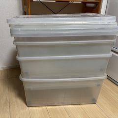 キャスター付き収納ケース4個セットの画像