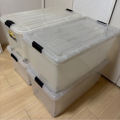 キャスター付き収納ケース4個セットの画像